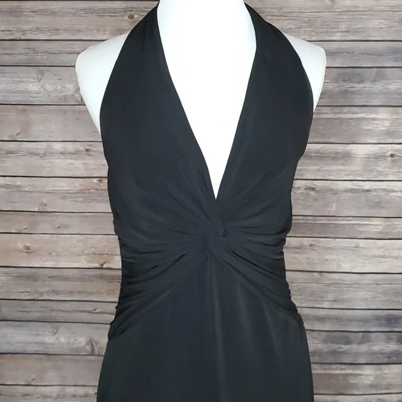 metallic halter mini dress Silver Metallic Halter Mini Dress main image 1